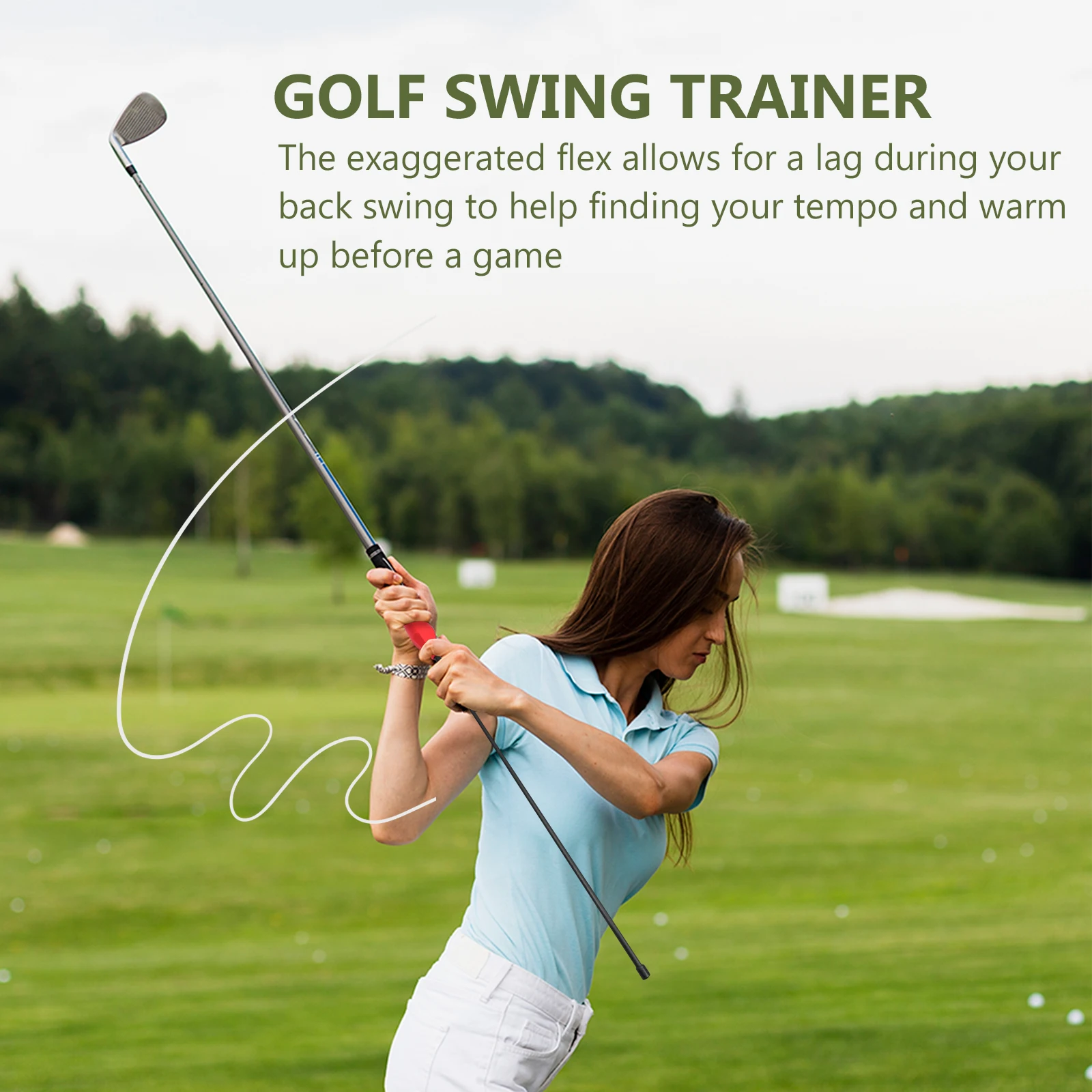 

Golf Swing Training Aid Stick For Strength Alignment Warm Up Practice Tool Correction Sticks Durable Premium Material Easy