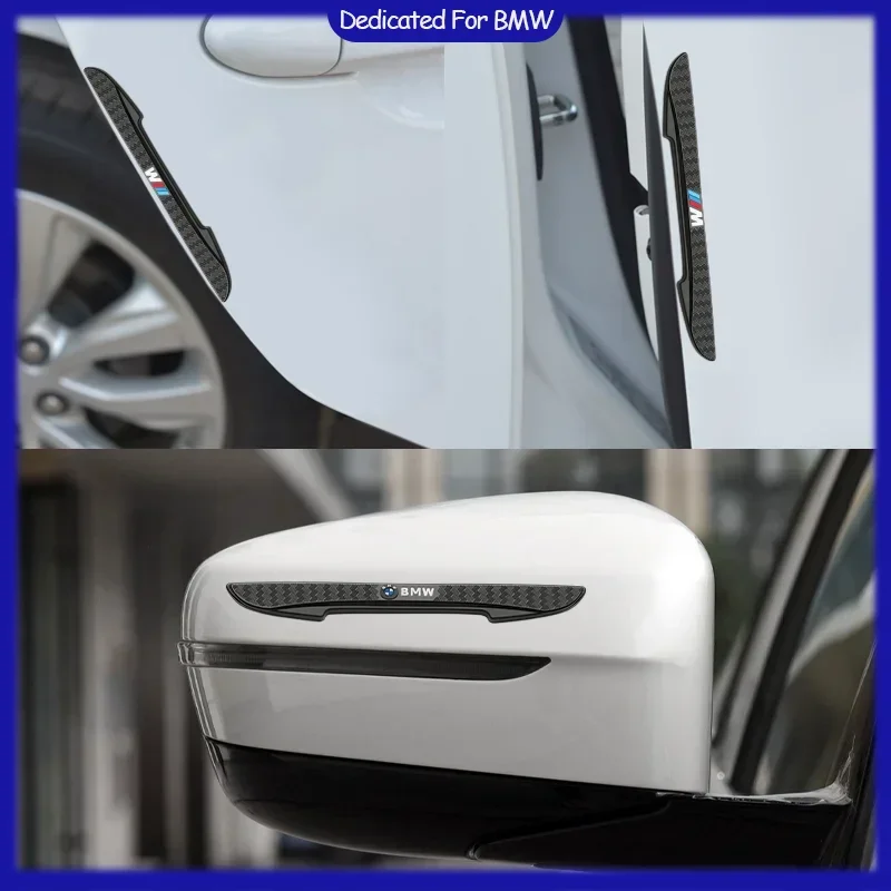 4PCS Door Anti-collision Protection Bumper Strip Sticker Suitable For BMW Performance F30 F10 E90 F20 E46 E60 E70 E39 E36 E87