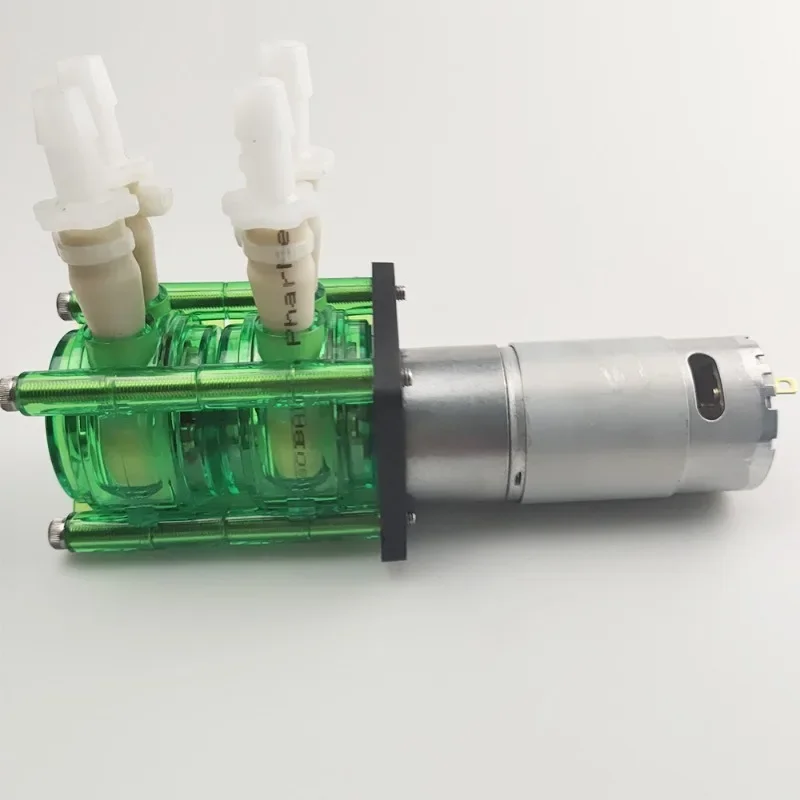 Double head 12V/24V high flow peristaltic pump Easy to install titration pump BPT tube 700ml/min * 2