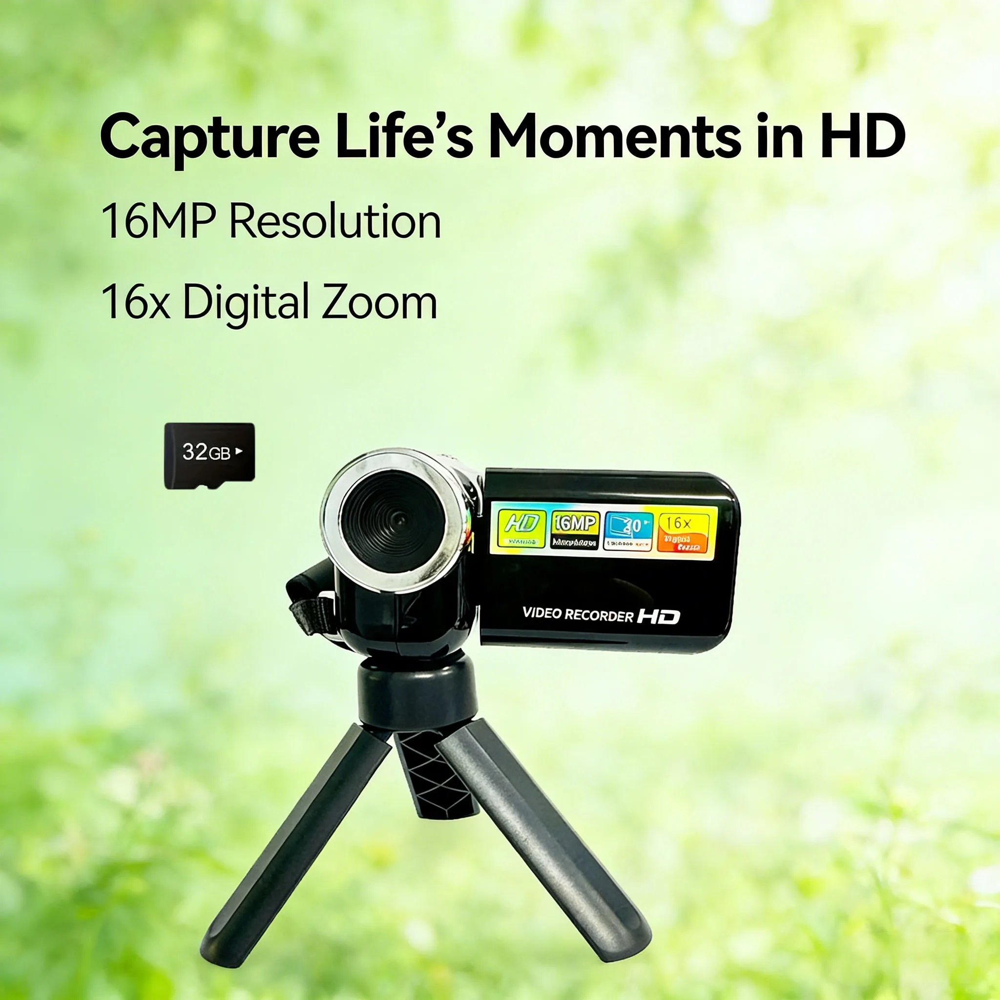 720P 16X Zoom Mini …