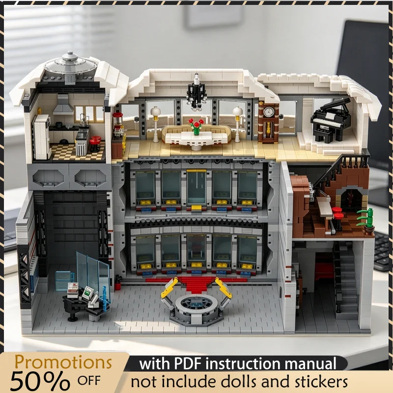 5021PCS MOC Sci Fi Hero Workshop Base Diorama Building Scene Model Building Blocks DIY Assembly Toy Adult Collector Desktop Gift