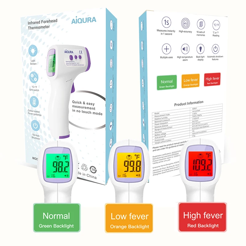 AJC digital fever thermometer Baby Fever thermometer medical equipment thermometer for baby medical infrared thermometer