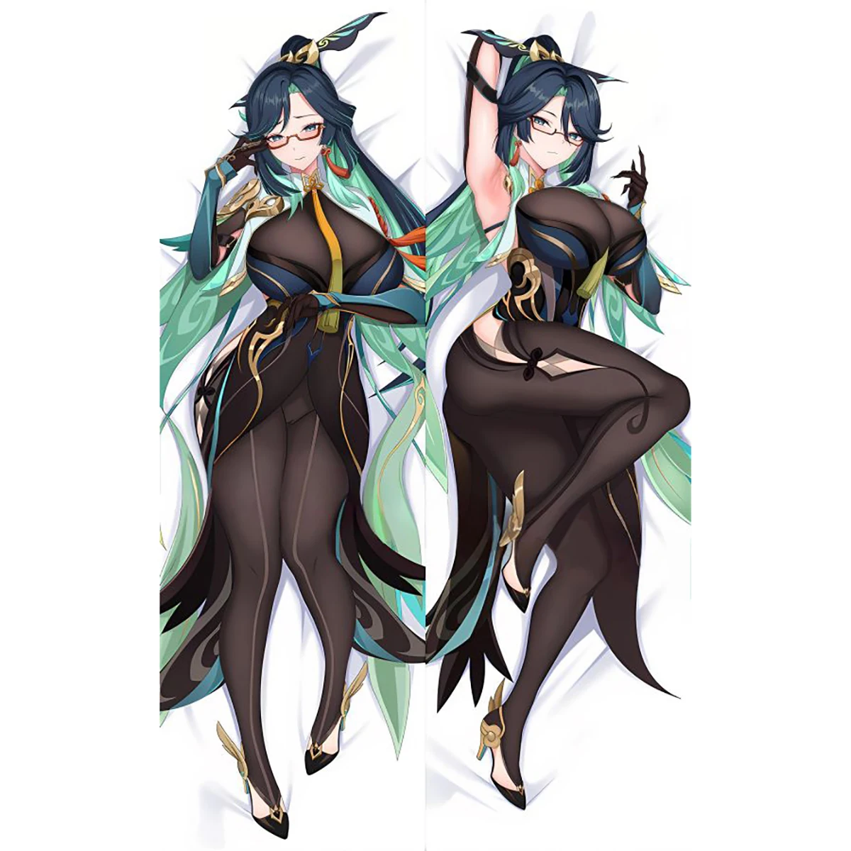 

NEW Anime Game Genshin Impact Xianyun Cosplay Cartoon 2WAY Hugging Body Pillow Case Dakimakura Cushion Cover Bedding Decor Gift