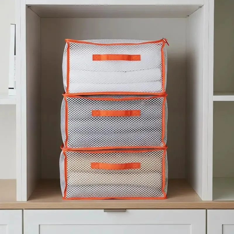 1/4PCS Clothes Bin Transparent PVC Waterproof Storage Bag Large Capacity for Clothes Quilts Comforters Dorm