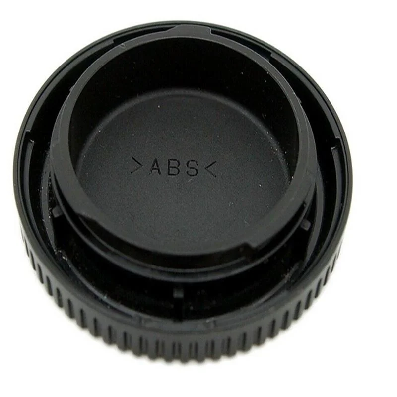 Couvercle d'objectif arrière et capuchon de caméra, protection anti-poussière en plastique ABS noir pour Lumix Micro figurine/3 M43 MFT GH3 GH4 G6 G7 G9 GX1 GX7 GX8