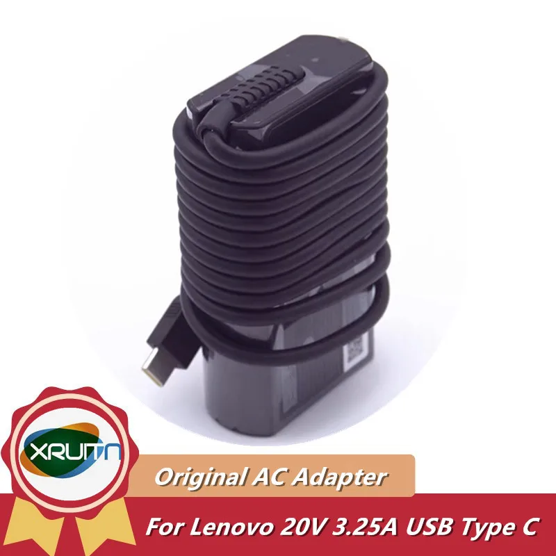 

Genuine 65W 20V 3.25A AC Adapter 02DL151 ADLX65YSDC3A Charger For Lenovo THINKBOOK 14 15 13S X14 E15 T14S L13 R480 X1 L14 S22017