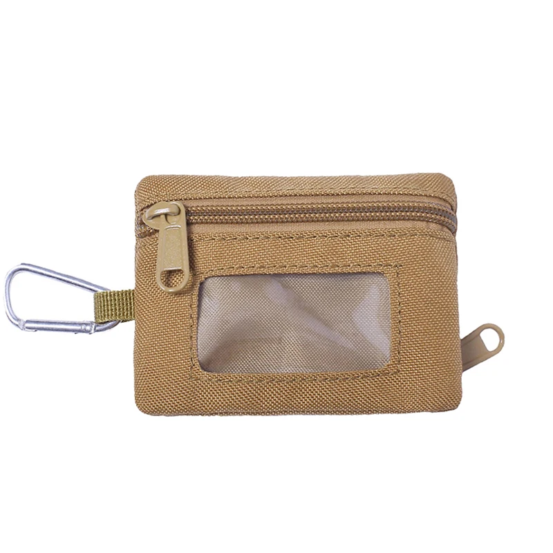 Cartera táctica EDC Molle con cremallera, bolso multifuncional portátil para llaves y tarjetas, monedero para deportes al aire libre, bolsa de caza,