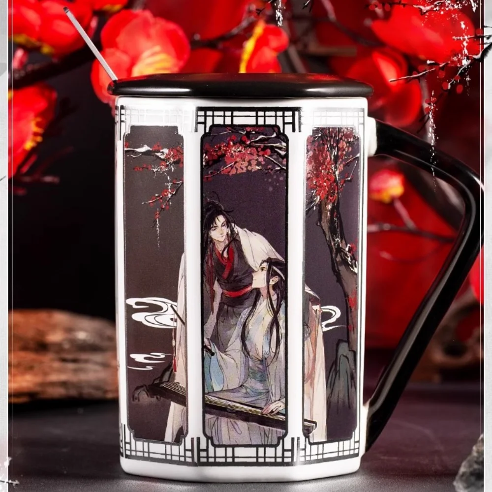 Anime MDZS Mo Dao Zu Shi Wei Wuxian Lan Wangji Mug Cup Ceramic Water Cup Cosplay Official Original Xmas Gift Lovely