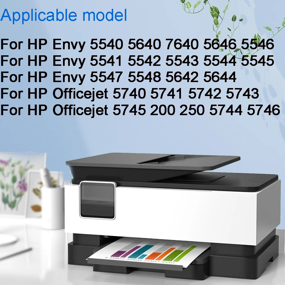 62 62xl Ink Cartridge Replacement For HP62 XL For HP Envy 5640 5646 5546 5541 5542 5543 5544 5545 5547 ​5548 5642 5644 Printers
