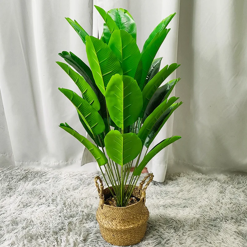 120 cm Kunstmatige Grote Plant Reiziger Banaan Groene Plant Bruiloft Kamerplant Ingemaakte Outdoor Tuin Decoratie Nep Plant