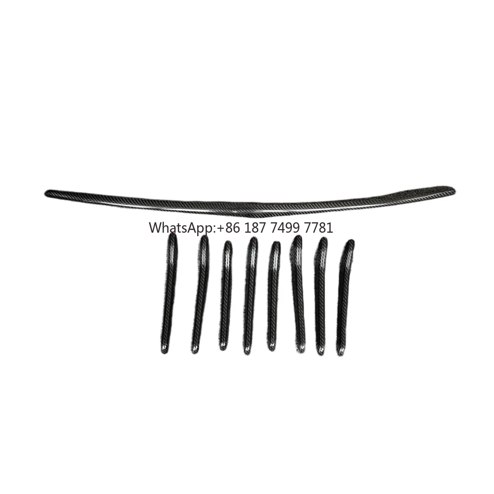 

Used for 13-19 . Levante Genuine Carbon Fiber M-style Car Grille Decoration Exterior Accessories