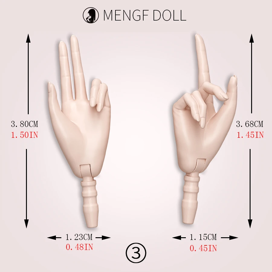 1/6 Puppe Hände Füße Super Weiß Beige Braun Puppe Zubehör 4 Geste Puppe Hände Dekore Für Weibliche Puppen – Detail 1
