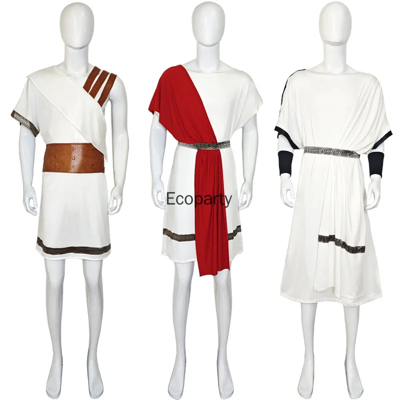 Neues Antikes Griechisch-Römisches Gladiator-Kostüm für Erwachsene Halloween Karneval Party Mittelalterliches Römisches Soldaten-Cosplay-Outfit