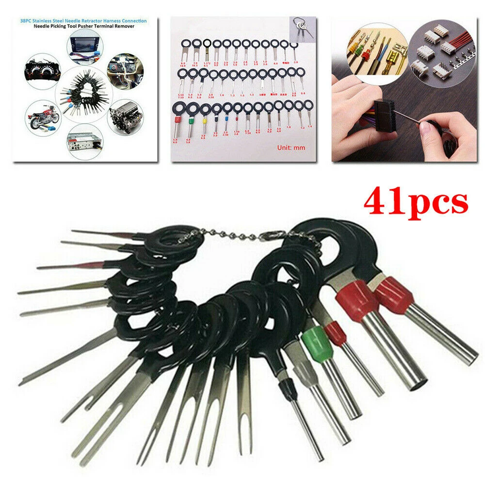 3/8/Car Terminal Removal Tool Wire Plug Connector Extractor Puller Release Pin Extractor Kit For CarPlug Repair Tool