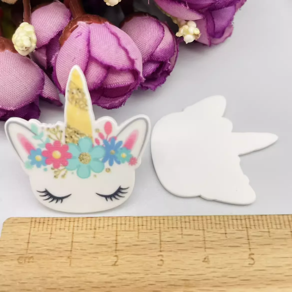 10pcs/lot Cartoon Unicorn Flat Back Resins For Hair Bow Accessories Kawaii Horse Planar Resin DIY Craft Decorations