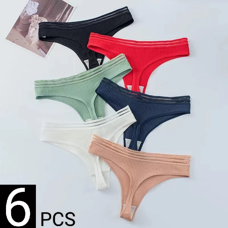 

Sexy silk taste breathable low-rise women's briefs thread thong cotton file T pants