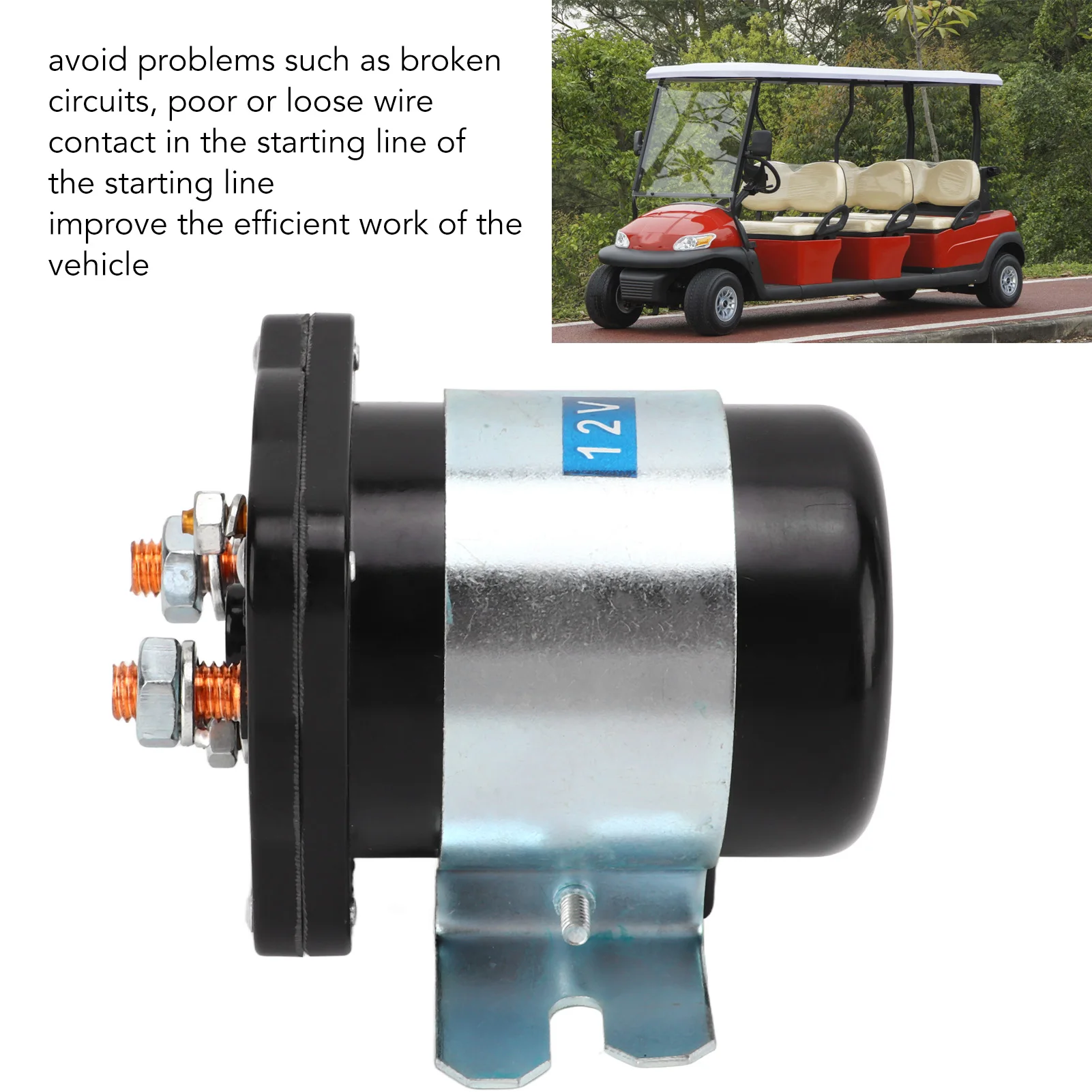 586‐902 مرحل طاقة الملف اللولبي 586‐105111 12 فولت 200 أمبير كاتب المقاولين استبدال صمام الملف اللولبي للدراجات البيضاء