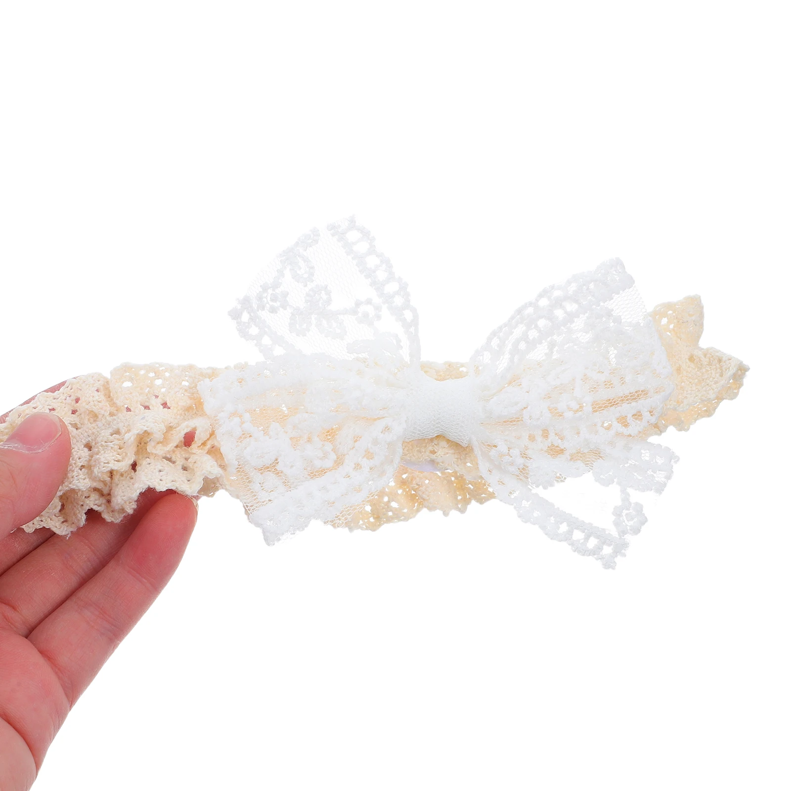 

Lace Bow Hairband Baby Girls Soft Floral Toddler Headbands Infant Elastic Bows Newborn Christening Accessories