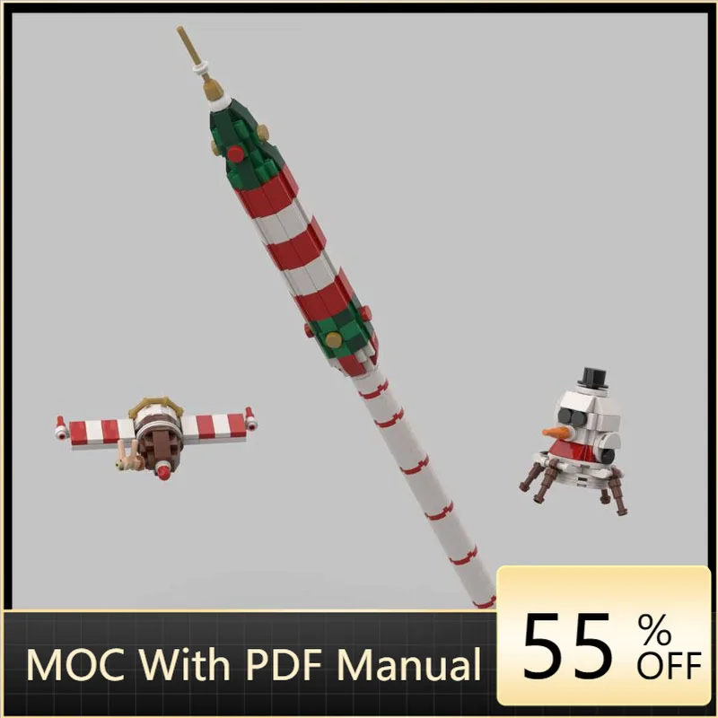 

312 Parts Christmas Space Collection Model MOC Custom Building Blocks Creative Assembly DIY Toys For Kids Adults Birthday Gifts