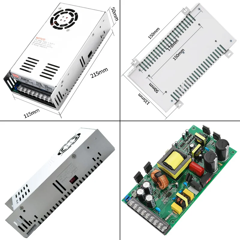 MS 600W 12V 24V 36V 48V 60V 72V 80V 110V 150V 220V Industrial LED CCTV SMPS Adjustable CC/CV AC Dc Switching Power Supply