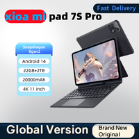 2025 Global Mi 11 inch tablet Android 14 Pad 7S Pro 16GB 1TB Snapdragon 8 Gen2 4K HD 5G WIFI Bluetooth WPS 20000mAh tablets Tab