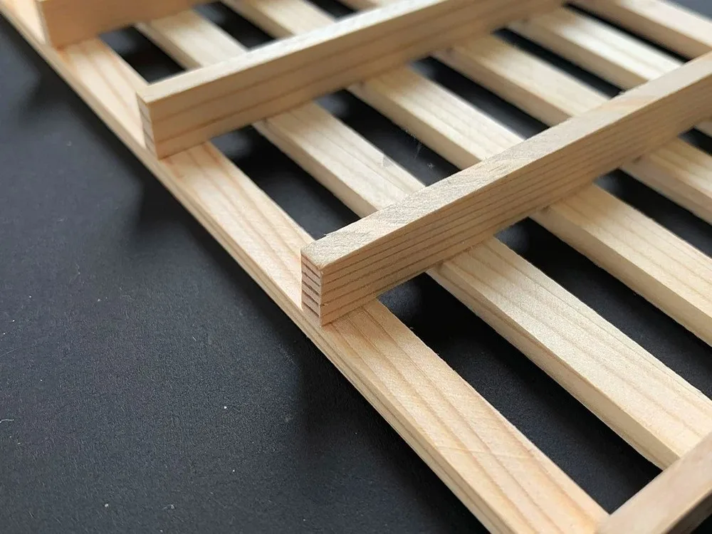 Wooden Pallet Freight Wooden Frame for Tamiya 1/14 RC Truck 1:14 RC Excavator Upgrade Accessories - view 5
