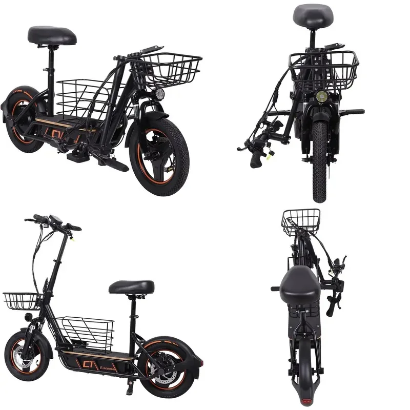 36V 10Ah Electric Scooter for Adults High Speed Long Distance Commuting Food Delivery US UK Spain Stock