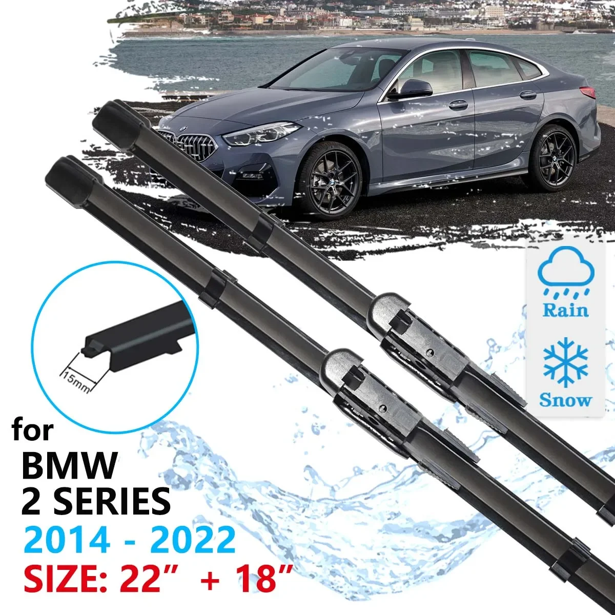 Voor Bmw 2 Serie M2 F87 F22 F23 2014 ~ 2021 Auto Voorruit Wisser Voorruit Voorruit Accessoires Venster 2021 2019 2018 2017