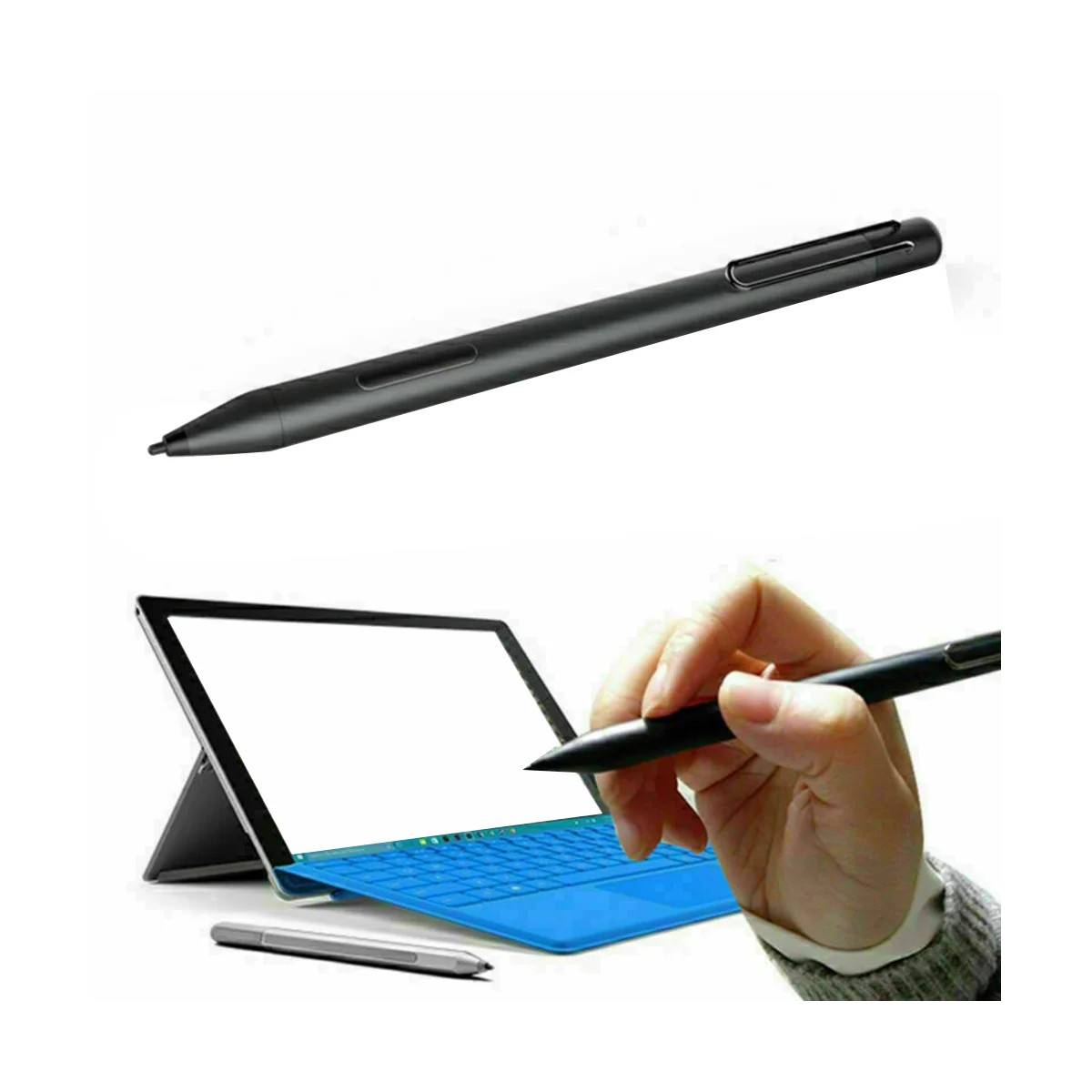 チップエクストラクターとシルバーの電子ペン,標準表面スタイラス,OB7 6 5 4 3,圧力レベル4096,シルバー