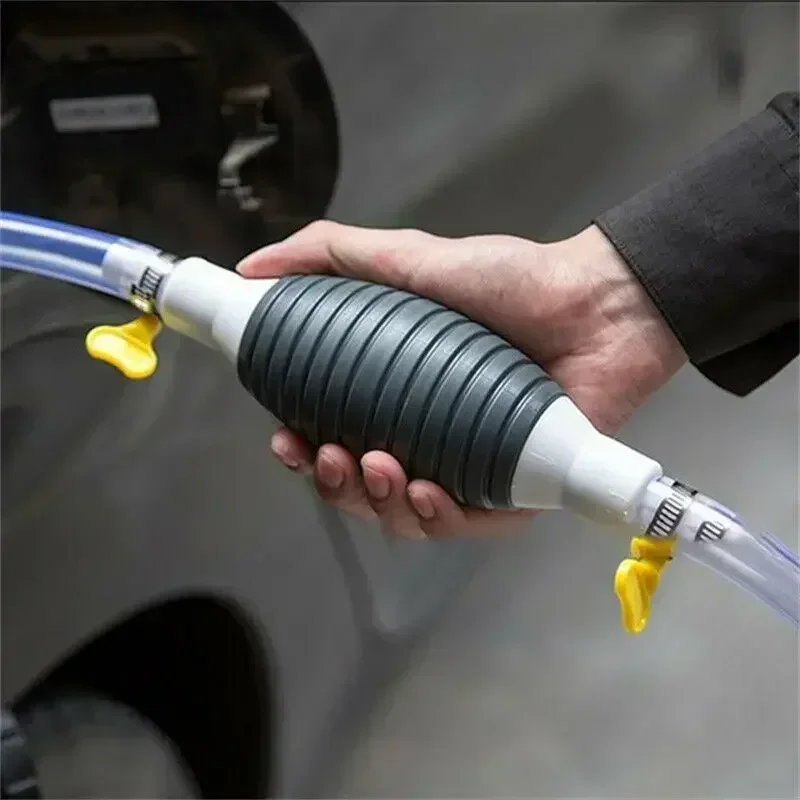 1.5m Manual Hand Siphon Barrel Pump Hose Fuels Petrol Syphon Transfer Oil Easy Tools Auto Replacement Parts Fuel Transfer Pump