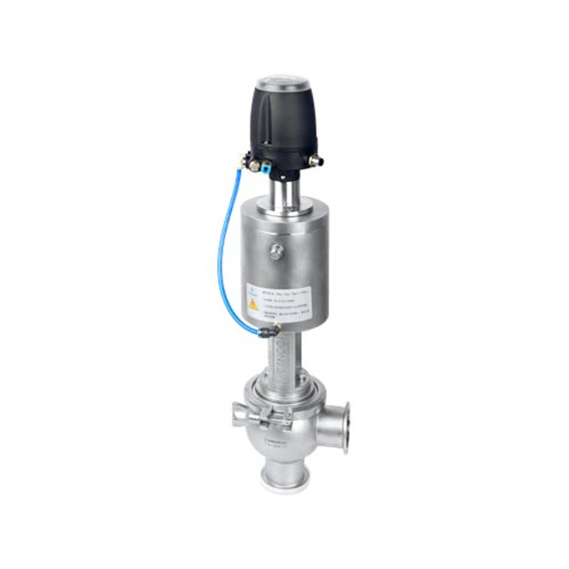 DONJOY Double Seat Divert Valve Stainless Steel Pneumatic SS304 316L For Water Media