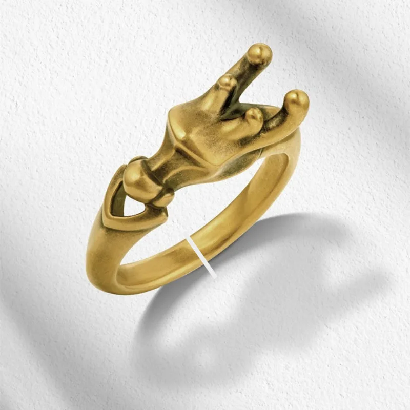 2026 New Adam & Eve Human Shaped Ring - Bold Unique Niche Art Index Finger Ring, Trendy Jewelry