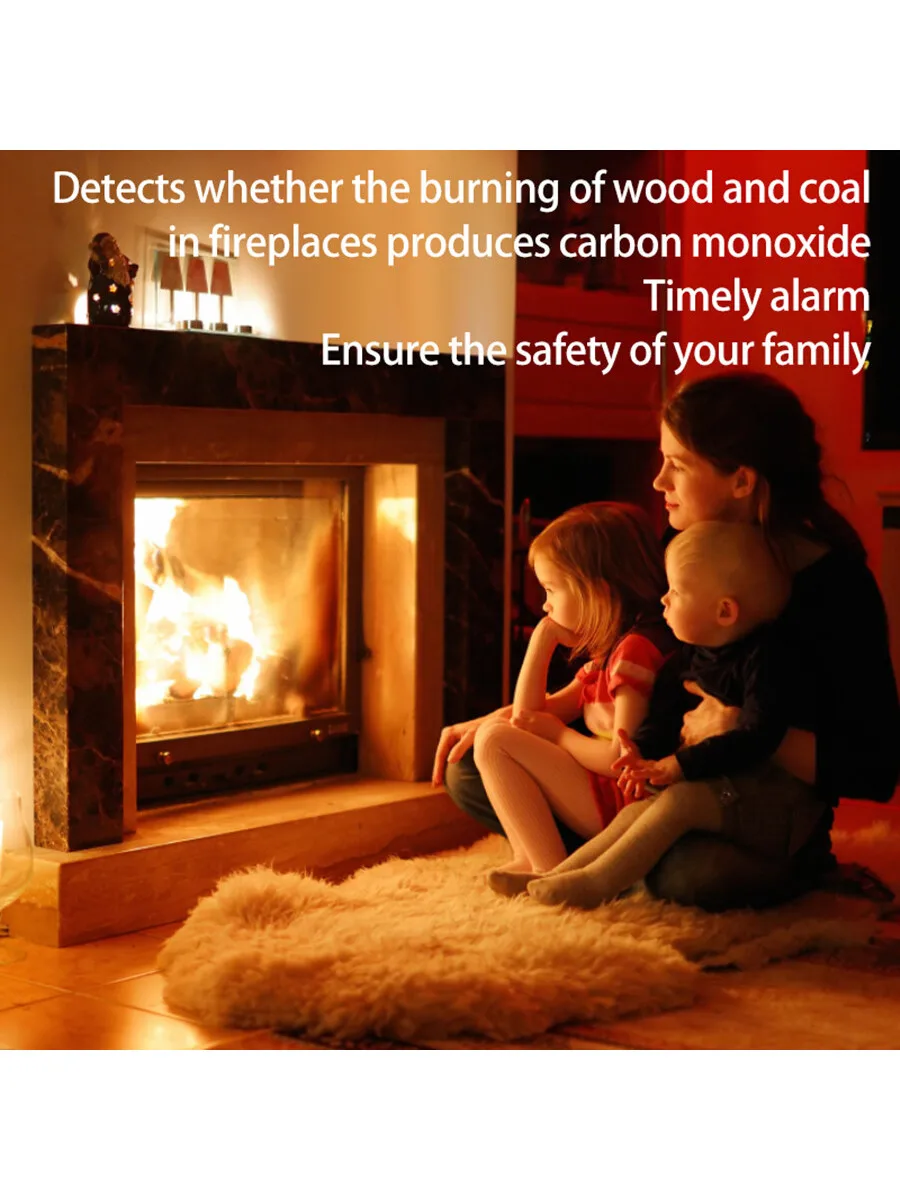 Smart Carbon Monoxide Detector CO Sensor Detector High Sensitive LED Indicator Smoke Fume Home Detector Gas Leak Warning Alarm