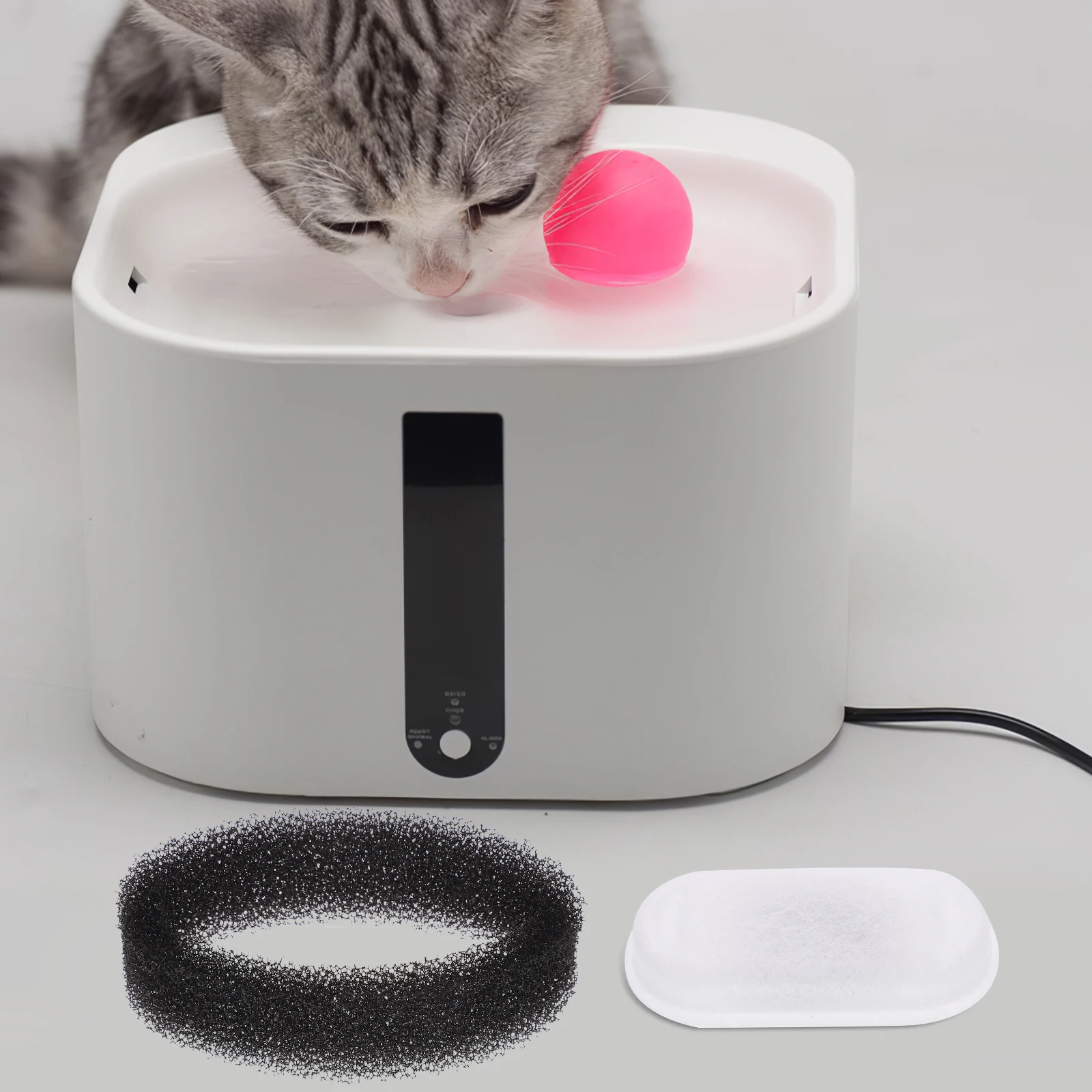 

Fountain Filter Replacement Durable Non-woven Fabric Long Lasting Easy Install Reusable Cat Dog Water Dispenser Filters Pet