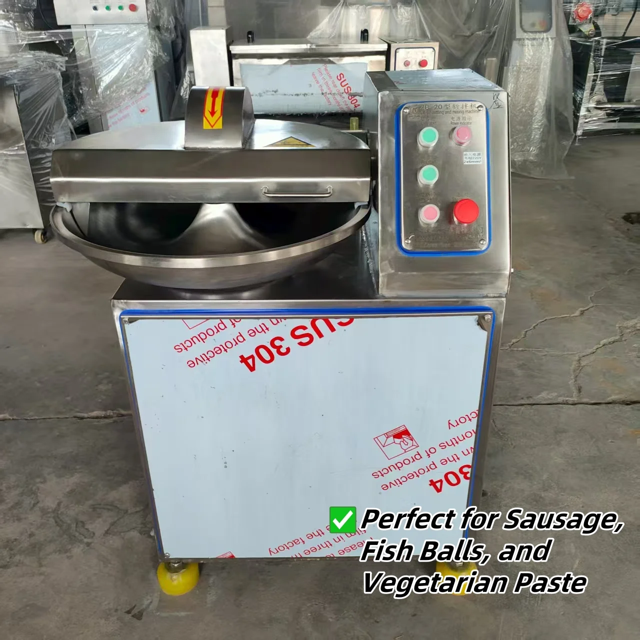 20L Small Bowl Chopper Meat Cutter for Sausage and Meat Processing