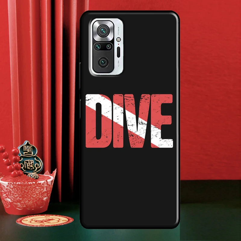 Dive Scuba Diver Shark Diving Case For Xiaomi Redmi Note 11 Pro Plus Cover For Redmi Note 10 Pro 8 9 Pro 10S 9S 9C 9T