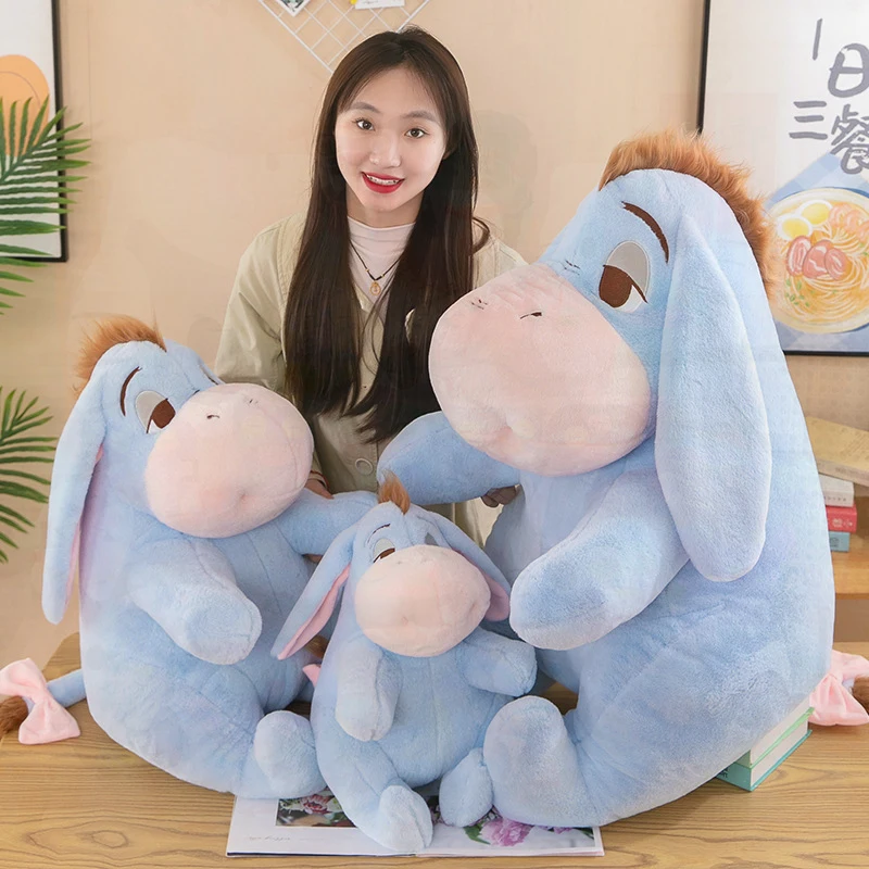 Hot Cute Disney Eeyore Plush Toy Kawaii Stuffed Animal Sleepy Plushies for Kids Girls Birthday Gift Christmas Bedroom Decor