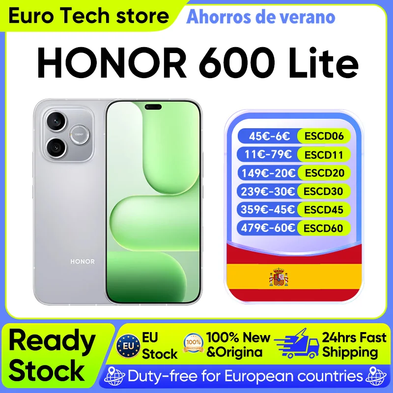 HONOR 600 Lite 5G, Teléfono Inteligente de 6.6 Pulgadas, Versión para la UE, Me…