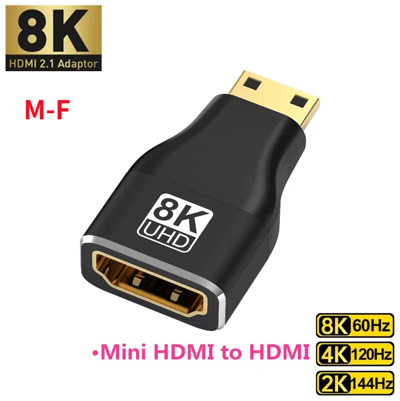 8K HDMI 2.1 Kabeladapter Stecker auf Buchse Kabelkonverter für HDTV PS4 PS5 Laptop 4K HDMI Extender Buchse auf Buchse