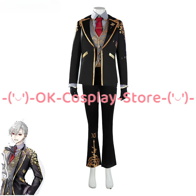 Vtuber Kuzuha Cosplay Costume Fancy Party Suit Coat Shirt Vest Pants Halloween Carnival Uniforms Custom Made