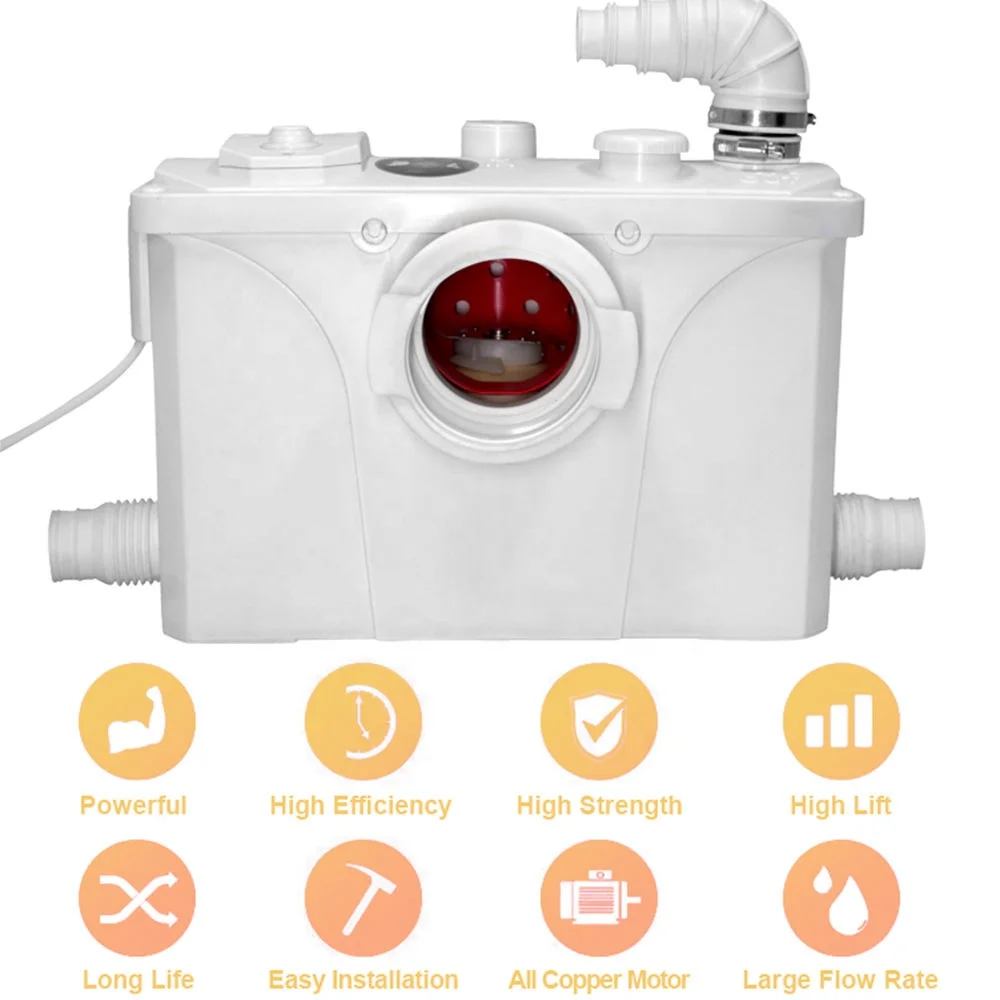 ปั๊มสุขภัณฑ์แบบดูดแยกชิ้น FLO700 สำหรับโถสุขภัณฑ์ญี่ปุ่น แบบยกสูง ใช้งานได้ยาวนาน ระบบกดน้ำสองระดับ 3 ลิตร / 6 ลิตร