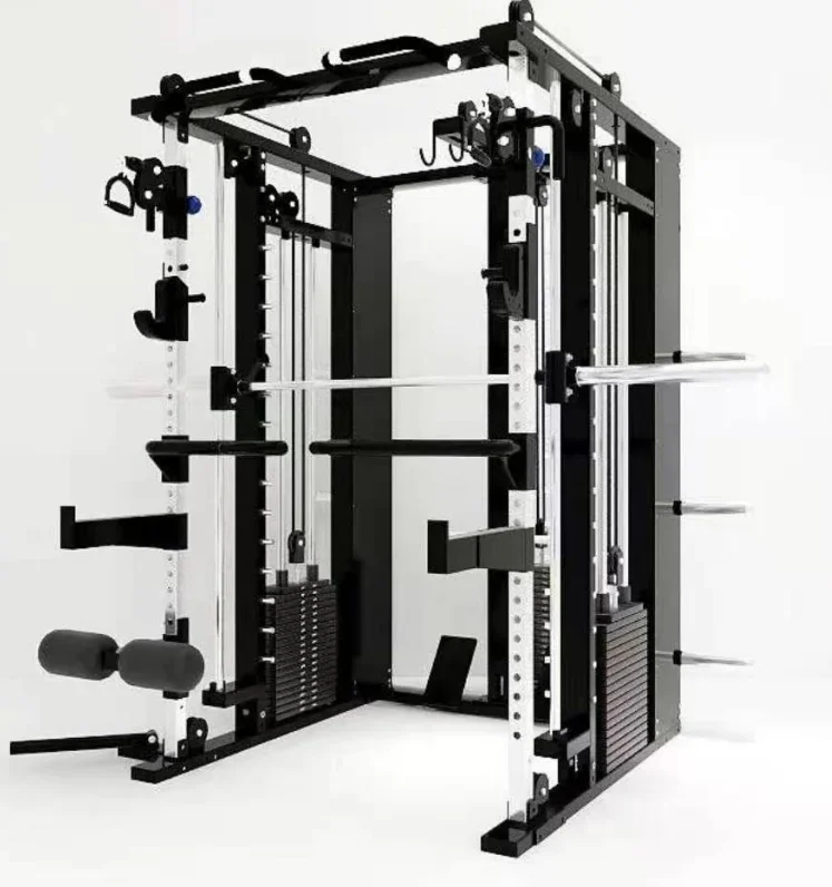 Commercial Multi-Functional Power Rack All-in-One Smith Machine Functional Trainer for Home Gym for Fitness Strength Training