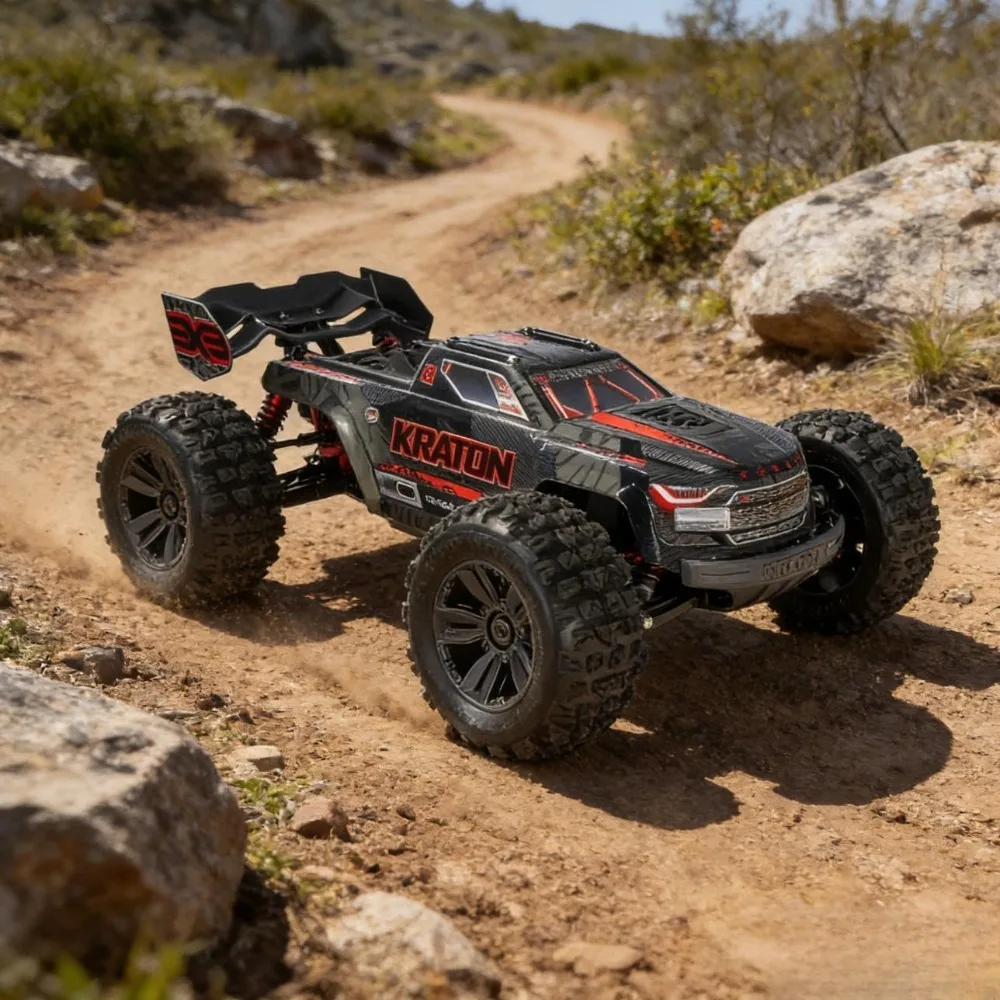 

Радиоуправляемая машинка 6S EXB Ready to Run Clipless Body Basher Monster Truck с бесщеточным двигателем, без аккумулятора и зарядного устройства, черная