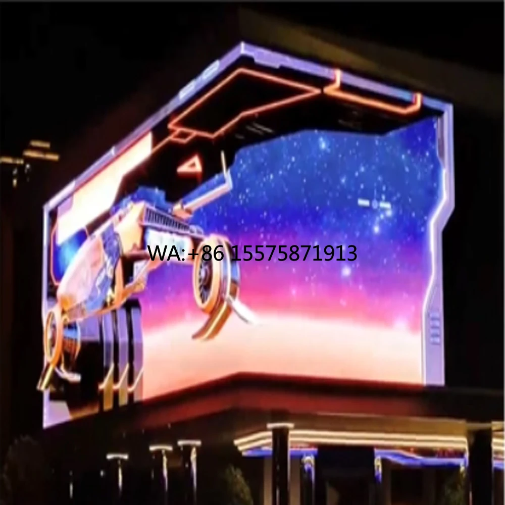 Customized Flexible LED Digital Display Outdoor Waterproof Curved Full-Color LED Screen for Shopping Mall Advertising