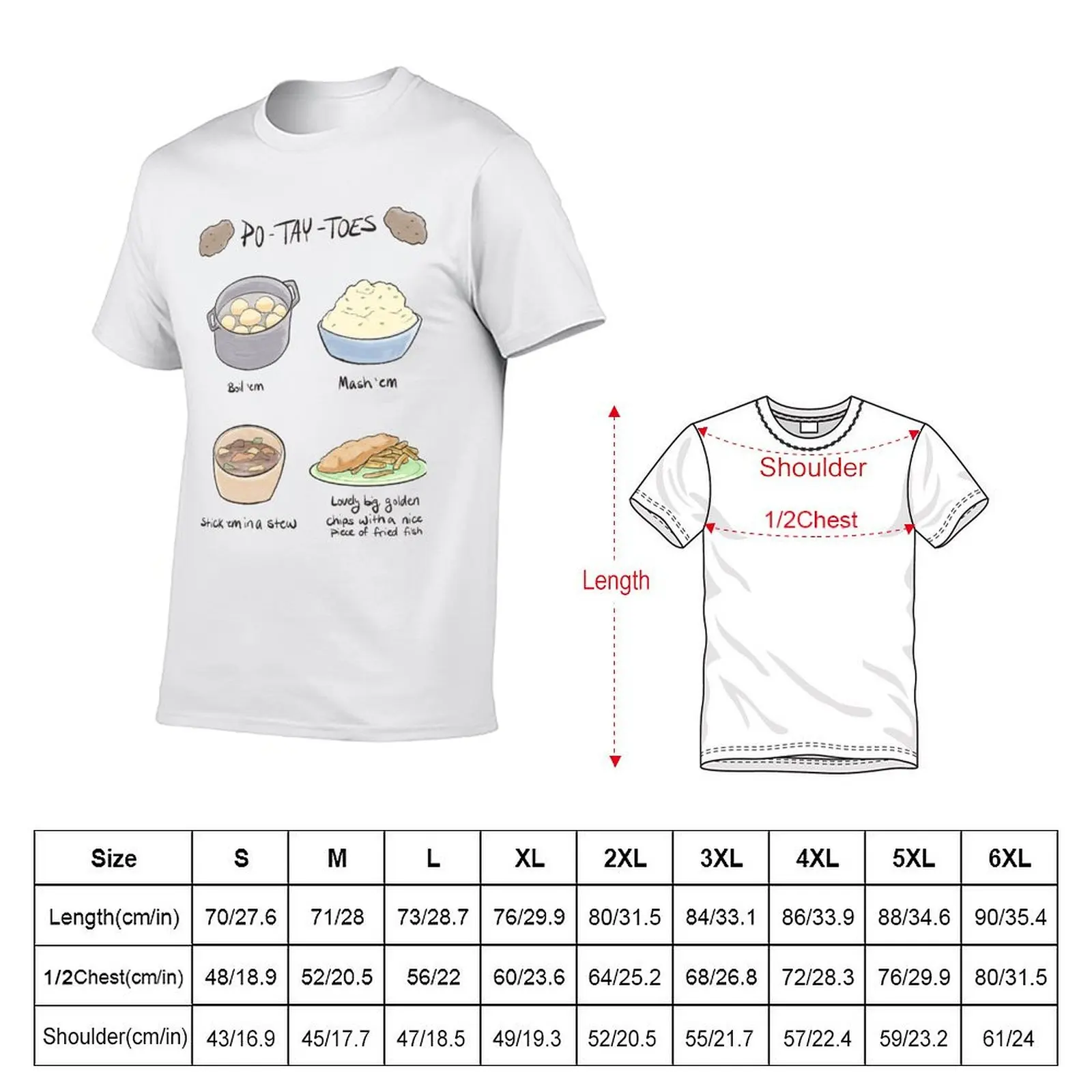 PO-TAY-TOES T-Shirt man t shirts graphic g man t shirts for men