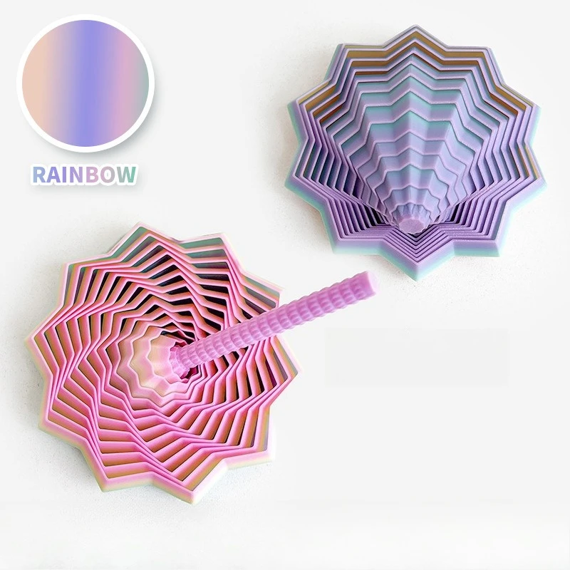 ثلاثية الأبعاد مطبوعة الحسية تململ مسدس كسورية ستار إصبع الدورية دوامة مكافحة الإجهاد لعبة لتخفيف الضغط سطح المكتب برج الفجل