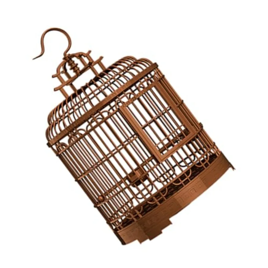 

Large Portable Bird Carrier Cage for Lovebirds Parakeets and Cockatiels Retro Plastic Design Travel-Friendly for Home and Outdo