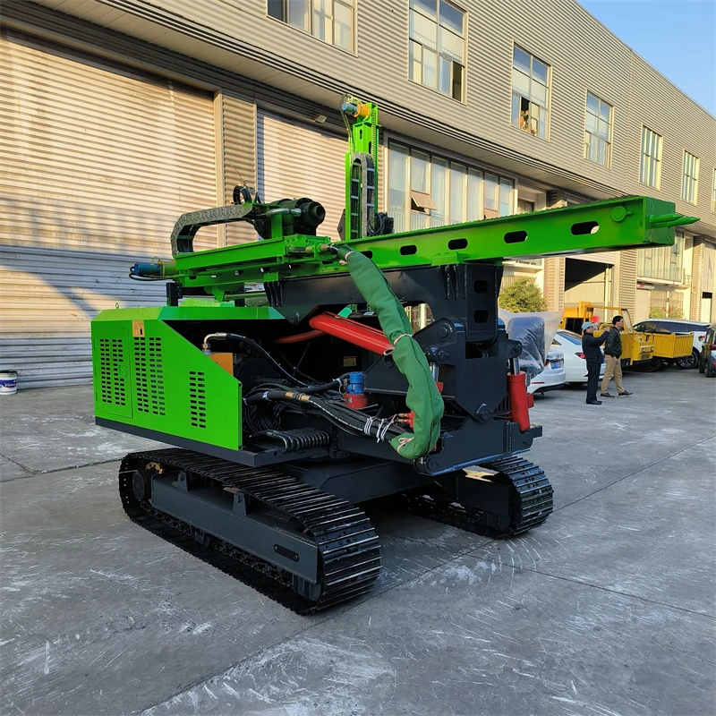 آلة حفر كومة اوجير الضوئية آلة حفر تأثير الزاحف آلة حفر الأظافر محطة الطاقة الكهروضوئية #6