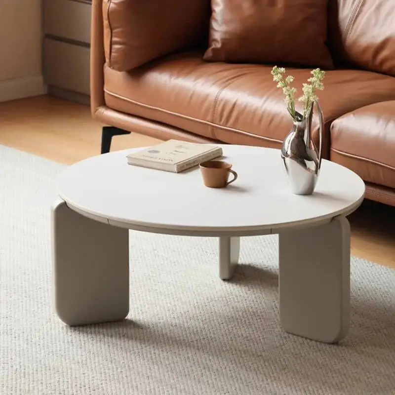 

Designer Table Coffee Wooden White Tray Regale Unique Simple Round Side Table Nordic Kitchen Mueble Salon Living Room Furniture