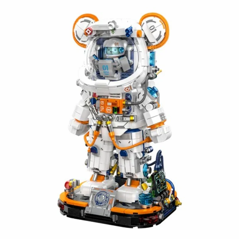 

Lighting Teddy Overloads The Space Bear Building Blocks 1343 PCS, Building Blocks Brick Puzzle Toys for Kids Birthday Gift